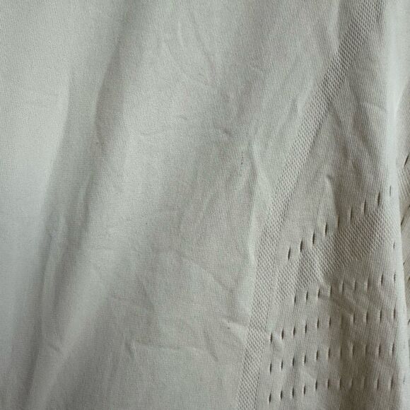 Lululemon Time Warp Short Sleeve Ghost Cream Tan Seamless Size 4? small? Laser - Picture 3 of 6